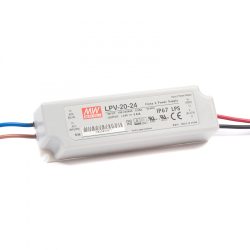 MEAN WELL 20W LPV-20-24 LED tápegység IP67 24VDC