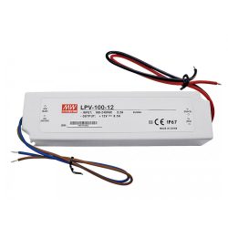 MEAN WELL 100W LPV-100-12 LED tápegység IP67