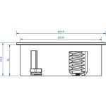 BACHMANN Twist 931.150, elosztó 2x230V dugaszoló aljzat, matt fekete, Schuko