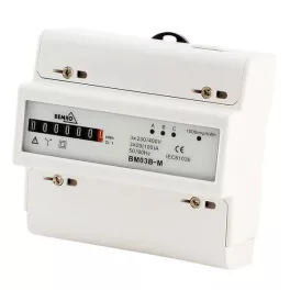   Fogyasztásmérő mech. kijelzővel 3x20A (100A) 3 fázisú, A30-BM03B-M, Bemko