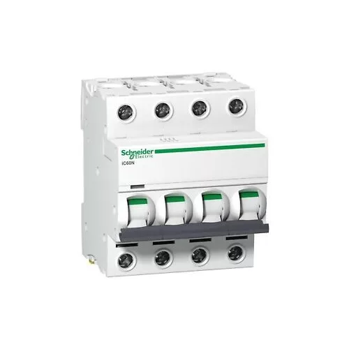 Schneider C13 kismegszakító ACTI9 iC60N, 4P, C, 13A A9F04413 13A 4 pólusú