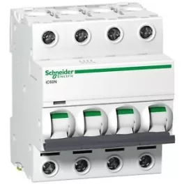   Schneider C50 kismegszakító A9F04450 A9 iC60N 4P 50A C 50A 4 pólusú