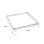 Frame to mounted fixture surface luminaire  ALGINE LINE 600x600mm with the screws ACC035050_FRAME SpectrumLED