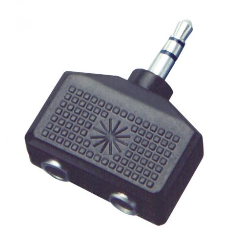 Home AC 16 audió átalakító, elosztó, 3,5mm sztereó dugó, 2 x 3,5mm sztereó aljzat, AC_16
