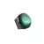 Home AKV 02 világítós billenőkapcsoló, 1 áramkör - 2 állás, 12 V, zöld, kerek, AKV_12