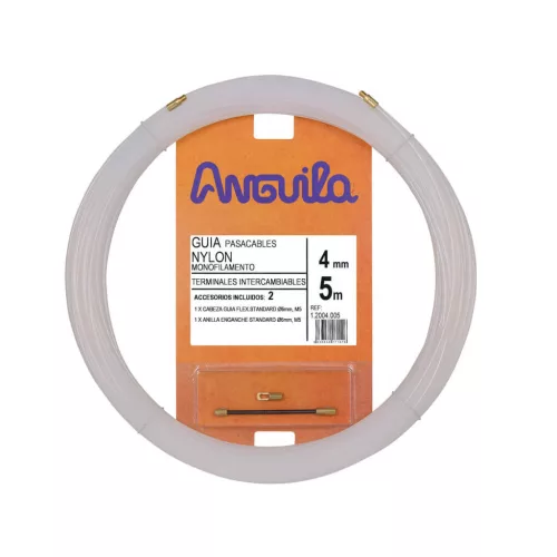 Anguila Behúzószalag monofil nylon, 5 fm, 4mm-es, cserélhető fej, natúr ANG-12004005