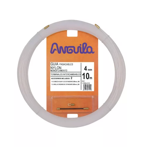 Anguila Behúzószalag monofil nylon, 10 fm, 4mm-es, cserélhető fej, natúr ANG-12004010