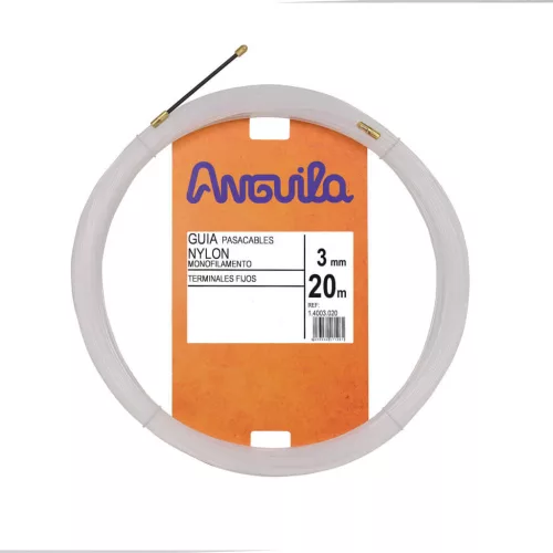 Anguila Behúzószalag monofil nylon, 20 fm, 3mm-es, fix fej, natúr ANG-14003020