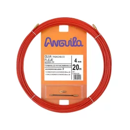  Anguila Behúzószalag lapos acél+PP bevonat, 20fm, 4mm-es piros ANG-20400020