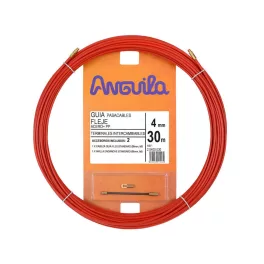   Anguila Behúzószalag lapos acél+PP bevonat, 30fm, 4mm-es piros ANG-20400030