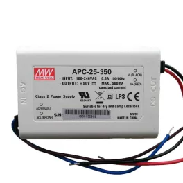   Mean Well APC-25-350 Áramgenerátoros LED-tápegység, 25-70 V DC, IP30