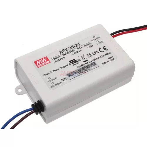 Mean Well APV-25-24 LED-tápegység, 24 V DC, IP30