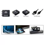 Home ATD VIDEO analóg-digitális videóátalakító, RCA-HDMI, USB-A - miniUSB tápkábel, ATD_VIDEO