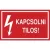 Öntapadó vinil matrica 60x100mm piros - Kapcsolni tilos