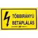 Öntapadó vinil matrica 60x100mm sárga - TÖBBIRÁNYÚ BETÁPLÁLÁS