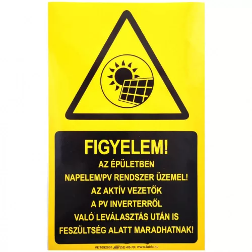Öntapadó vinil matrica 250x160mm sárga - FIGYELEM! NAPELEMES RENDSZER!