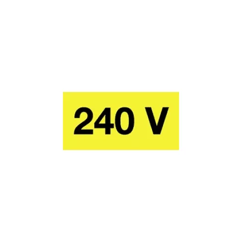 Öntapadó vinil matrica 60x20mm sárga - 240V! 20db/levél