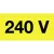 Öntapadó vinil matrica 60x20mm sárga - 240V! 20db/levél