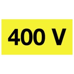 Öntapadó vinil matrica 60x20mm sárga - 400V! 20db/levél