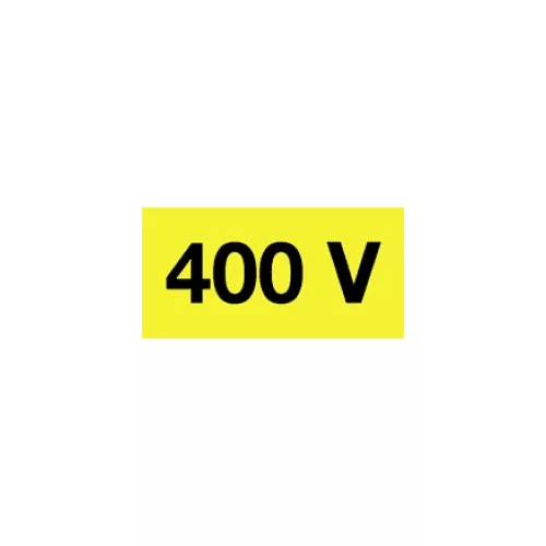 Öntapadó vinil matrica 60x20mm sárga - 400V! 20db/levél