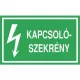 Öntapadó vinil matrica 60x100mm zöld - Kapcsolószekrény