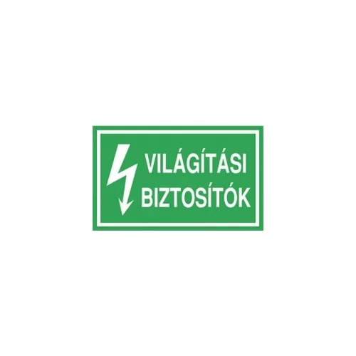 Öntapadó vinil matrica 60x100mm zöld - Világítási biztosítók