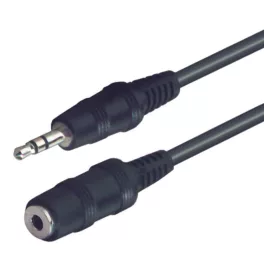   Audió kábel, 3,5 mm sztereó dugó-3,5 mm sztereó aljzat, 5 m