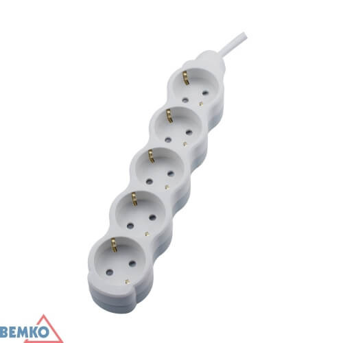 Hosszabbító 5-ös 1,5 m vez.16A-230V, B06-NB5GS1M, Bemko