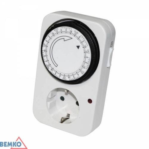 Időzítő "F" típusú 105p/7nap heti mechanikus IP20 16A, B62-TSWD1, Bemko