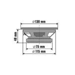 SAL BK 130 autóhangszóró pár, 130 mm, dupla kónusz, 2 x 50 Wmax, 4 Ohm, 50 - 19.000 Hz, 86 dB, PEI magas tölcsér, cellulóz mélyközép kónusz, BK_130