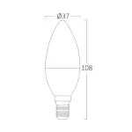 BRY-ADVANCE-6,5W-E14-C37-3000K-LED BULB