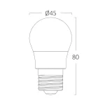 BRY-ADVANCE-5W-E27-G45-4000K-LED BULB