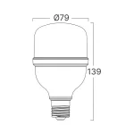 BRY-PREMIUM-18W-E27-T80-3000K-LED BULB