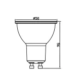 BRY-ADVANCE-7W-GU10-110D-6500K-LED BULB