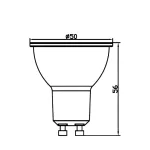 BRY-ADVANCE-7W-GU10-38D-BLU-LED BULB
