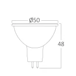 BRY-ADVANCE-4,5W-GU5.3-38D-12VDC-3000K-LED BULB
