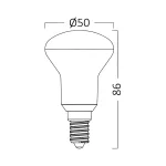 BRY-ADVANCE-6W-E14-R50-6500K-LED BULB