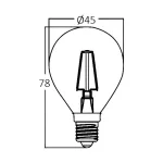 BRY-ADVANCE-4W-E14-P45-CLR-3000K-LED BULB