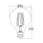 BRY-ADVANCE-6W-E27-G95-AMB-2200K-LED BULB