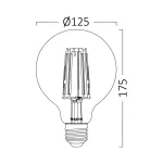 BRY-ADVANCE-6W-E27-G125-AMB-2200K-LED BULB