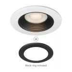 BRY-G6 D85-6.5W-RND-WHT/BLC-DIM-3IN1-IP20-LED SPOT