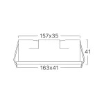 BRY-LINEX-LN6-9W-4000K-WHT-LED LINEAR FIXTURE