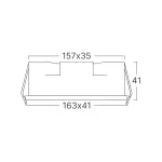 BRY-LINEX-LN6-9W-3CCT-BLC-LED LINEAR FIXTURE