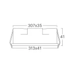 BRY-LINEX-LN12-18W-4000K-WHT-LED LINEAR FIXTURE