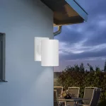 BRY- RITA-R-WHT-1xGU10-IP65-WALL LIGHT