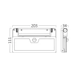 BRY-SOLARIS-W3-BLC-10W-3IN1-IP54-SOLAR WALL LIGHT