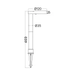 BRY-SPIKE-2A-8W-RND-BLC-2IN1-IP65-SPIKE LIGHT