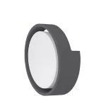 BRY-WALLS-D-RND-GRY-12W-3000K-IP65-WALL LIGHT
