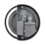 BRY-WALLS-D-RND-GRY-12W-3000K-IP65-WALL LIGHT