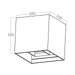 BRY-VEKTA-B-WL.2-WHT-1xG9-IP54-WALL LIGHT